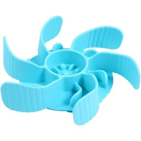 Slow Feeder Dog Bowl Insert with Suction Cups Dog Anti-Choking Slow Eating Feeder Insert for Medium Breed Large Sized Dog, Fit into Basic Bowls and Elevated Dog (Grey+Blue)