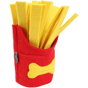 Snuffle Mat for Dogs - Dog Sniffing Toy French Fries Shape Puppy Slow Feeding Mat Dog Snuffle Mat Pet Interactive Puzzle Toy Dog Treat Puzzles for Small Dogs