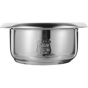 Gadpiparty Rice cooker liner electric cooker insert power cooker insert liner rice cooker accessories stainless rice cooker electric cooker supplies pots and pans indoor Stainless steel