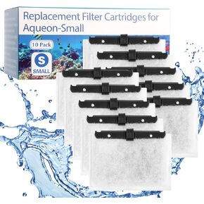 10 Pack Large Replacement Filters Cartridges Compatible with Aqueon QuietFlow Power Filter Size 20,30,50,55/75 or LED PRO Power Filter Size 20,30,50,75
