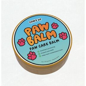 Paw Wax Balm Large (4 oz) Tin - 100% All Natural Lick Safe Soothing Moisturizing Wax Balm That Protects and Heals Cracked Paws. Also Great for Nose or Belly., Clear
