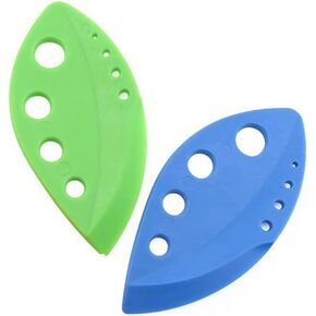 Factory direct sales,(1 blue and 1 green) Herb Stripper, 8 holes Kitchen Herb Leaf Stripping Tool, Herb Pealer Suit for Kale, Collard Greens, Thyme, Basil, Rosemary Stripper.