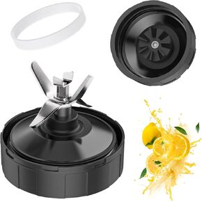 7 Fins Ninja Blender Blade Replacement, Ninja Blender Parts Compatible with Ninja BL480D, BL2012, BL2013, NN101, CT680SS, for Ninja Blender Cups 24oz 32oz Blender Parts 7-Fins Extractor Blade Assembly