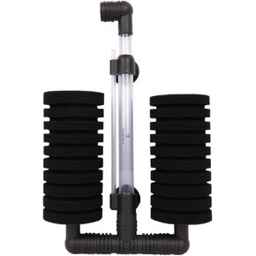 NEWKOSEA Aquarium Air Filter Mini Sponge Filter Bio Filter Sponge لخزان أسماك الروبيان ومربي البيتا، يأتي مع إسفنجة بديلة واحدة