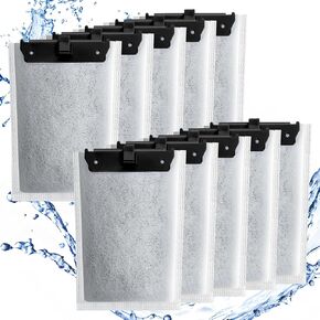 16 Pack Medium Filter Cartridges for Tetra Whisper Power Filter 5-10 Gallons, Replacement Aquarium Filter Cartridge for TetraFauna ReptoFilter 90 GPH and Tetra Whisper Bio-Bag Filters 10i/IQ10/PF10