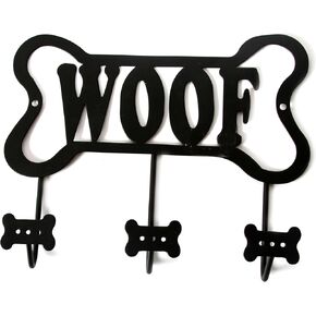 حامل مقود على شكل عظمة "Woof" من DEI، باللون الأسود in Kuwait