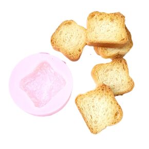 Bread toast miniature cookie pastry wax melts mold | Soap | Candle | Mold for Wax | Mold for Resin NC084
