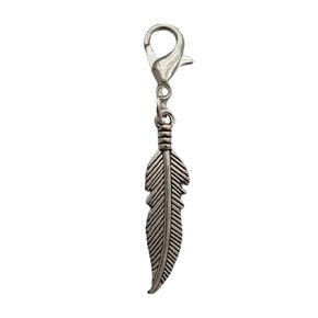 3pcs Boho Feather Stitch Marker Progress Keeper, Feather Clip on Charm, Purse Zipper Pull