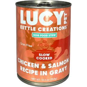 Lucy Pet Chicken & Salmon Recipe in Gravy for Dogs 12.5oz (12 Count)