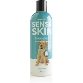 Bark 2 Basics Sensi-Skin Hypoallergenic Shampoo, 16 oz - Naturally Derived, Sensitive Skin Pet Shampoo, Gentle, No Fragrance, Non-Irritating, for Dogs with Allergies and Dry, Itchy Skin