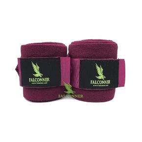 Horse Burgandy Fleece Bandages/Sable wraps Equestrian Leg Wraps Set Of 4