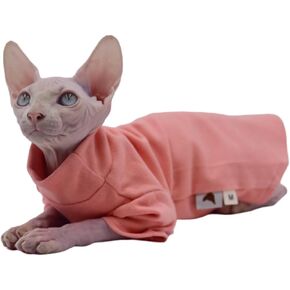 Sphynx Cat Clothes Warm Comfort Stretch Hairless Cat Clothes for Devon Rex, Cornish,Peterbald and Small Cats and Dogs (X-Small)