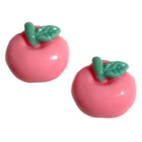 Hypoallergenic Cute Fruit Stud Earrings on Plastic Posts (lemon)