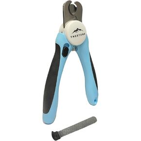 TheStone- Dog & Cat Pets Nail Clippers and Trimmers - Safety Guard to Prevent Over Cutting, Free Nail File - Nail Clipper Comes with Sharp Blade and Free Nail File