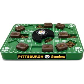 Pets First NFL Pittsburgh Steelers Puzzle Toy, Puzzle Treat Dog Toy, Interactive Dog Treat Toy, Dog Puzzle