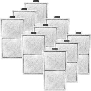 9 Pack PF-S Filter Cartridges for Top Fin Power Filter, Replacement Fish Tank Filter Cartridge Using for Top Fin Silenstream PF10 Power Filters, PF-S Refill with Zeolite