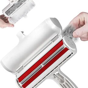 Lu&Ma Pet Hair Remover Roller - Dog and Cat Hair Remover, for Couch, Carpet, Clothing and Bedding - Reusable - Easy to Clean - Lint Roller for Pet Hair - Portable