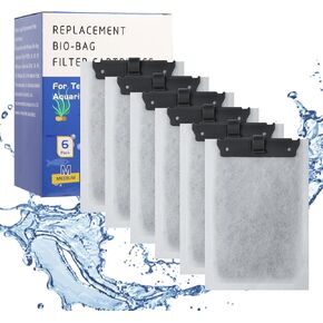10 Pack Medium Aquarium Filter Cartridge for Tetra Whisper Bio-Bag Power Filters, Replacement Filter Cartridges for Tetra ReptoFilter 10i IQ10 PF10 Power Filters,Fish Tank Filters 10 Gallon