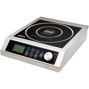Max Burton 6535 Digital ProChef-3000 Induction Cooktop, Stainless-Steel Body, Larger 9" Coil To Handle Larger Cookware, 10 Temperature Levels (100° - 464°F), 220 Volts, 3000 Watts