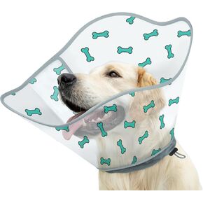 مخروط الكلب Supet للكلاب بعد الجراحة، مخاريط مريحة للكلاب الكبيرة للتوقف عن اللعق، مخروط ناعم للكلاب مع نسيج حماية للرقبة، طوق إليزابيث واقٍ للكلاب الصغيرة المتوسطة in Kuwait