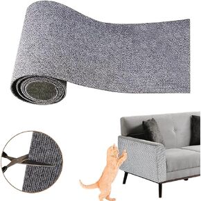 Cat Scratching Post with Carpet Cover, 118" H x 15.8" W, Self-Adhesive Replacement Mat for Cat Tree Shelves and Steps (Beige, 15.8" X 118")