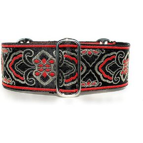 Martingale Dog Collar for Greyhound Saluki Whippet and Other Breeds with Similar Neck 2" Wide (L 14"-18")