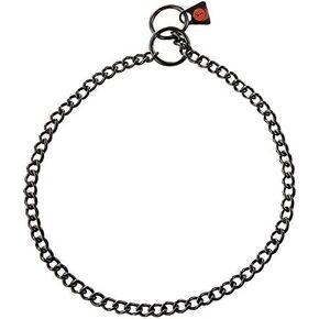 Herm. Sprenger - Black Stainless Steel Choke Dog Training Collar 2 mm - Round Links Slip Chain - Small Medium Large Dogs - Show Chain - Made in Germany