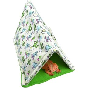 Reptile Sleeping Bed Bearded Dragon Tent Hide Habitat Shelter for Lizard Bearded Dragon Leopard Gecko
