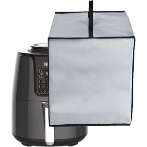 Air Fryer Cover Heavy Duty Heat-Resistant, Waterproof Nylon Fabric Dust Protective Air Fryer Cover Case for Ninja AF101 Air Fryer 4 Quart/Instant Vortex Plus 6QT XL Air Fryer (Black)
