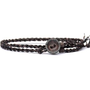 Adjustable Boho Surfer Wrap Bracelet Women & Men - Handmade Rope Bracelet with Vintage Metal Button -Waterproof Beach Jewelry - Birthday Gift for Him (sailing, vintage)