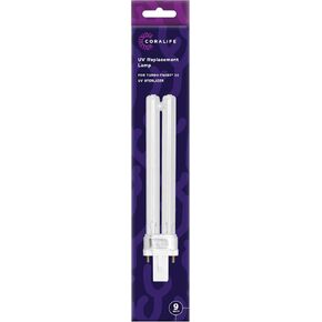 Coralife Aquarium Fish Tank Marine Salt Water 9 Watt Replacement Lamp for 3X Turbo Twist UV Sterilizer