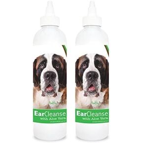 Healthy Breeds Saint Bernard Ear Cleanse with Aloe Vera Cucumber Melon 8 oz
