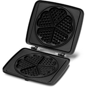 طبق وافل على شكل قلب من كروكواد M006 - ألومنيوم مصبوب، أسود in Kuwait