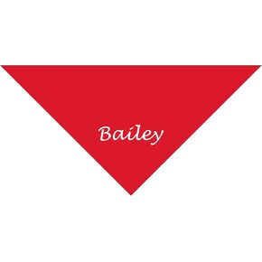 Bandana for Your Dog (Luna, Small), Red