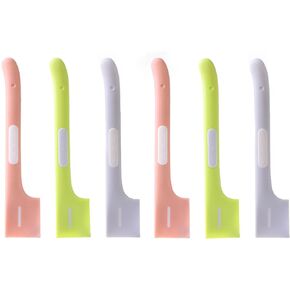 6 Pcs Pet Can Spoon, Pet Canned Mixing Spoon Pet Jar Scoop for Pet Cat Dog Feeding Can(Pink, Green, Gray)