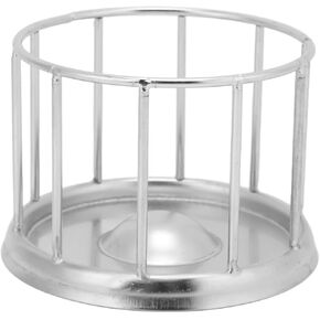 Reptile Stainless Steel Food Dish, Pet Round Railing Shape Tortoise Dish Water Tray Dish Water Tray for Home Vivarium Pet Store Lizard Turtle Reptiles