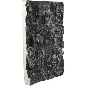 DOITOOL Rock Terrarium Background Reptile Tank Board PU Snake Habitat Decoration Leopard Gecko 3D Wall Backdrop Aquarium for Lizards Bearded Dragons Tortoises Dark Grey