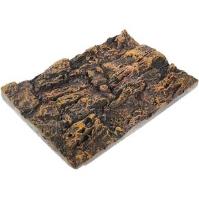 DOITOOL Rock Terrarium Background Reptile Tank Board PU Snake Habitat Decoration Leopard Gecko 3D Wall Backdrop Aquarium for Lizards Bearded Dragons Tortoises Dark Grey
