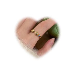 Cute Cat Claws Ring for Teen Girls Gold Cat Claws Knuckle Ring Dainty Stacking Ring Animal Finger Ring Personalized Open Ring Adjustable Ring Jewelry for Women Gifts