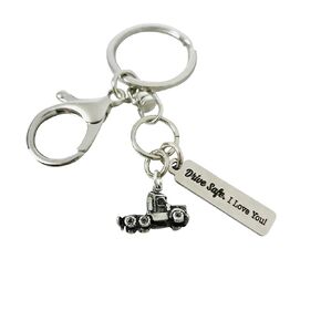 Drive Safe I love you keychain Gift for Truck Driver Boyfriend Husband