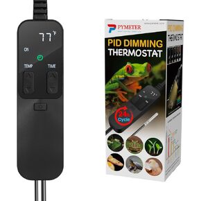 PID Dimming Reptile Thermostat with 24 Hours Cycle Timer for Reptiles Heat Lamp Heating Pad Seedling Heat Mat Temperature Controller