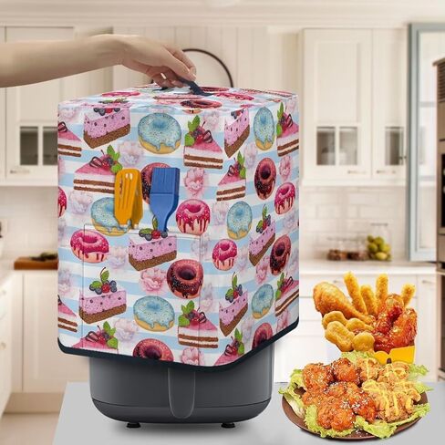 FOR U DESIGNS Air Fryer Cover for 5-6 qt, Small Kitchen Applicance Accessories, Hummingbird Floral Print, Pressure Cook Rice Cooker Dust Cover Washable in Kuwait