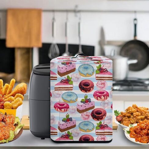 FOR U DESIGNS Air Fryer Cover for 5-6 qt, Small Kitchen Applicance Accessories, Hummingbird Floral Print, Pressure Cook Rice Cooker Dust Cover Washable in Kuwait