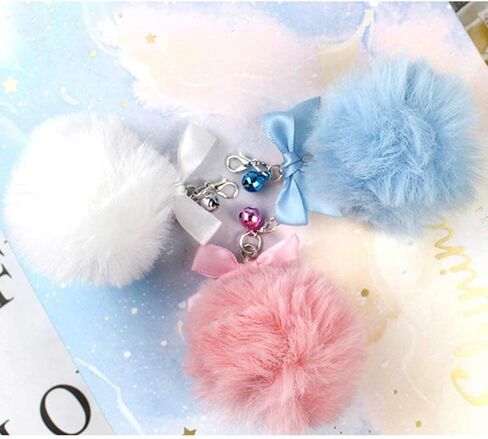 STOBOK 6 Pcs Pompom Cat Teaser with Bell Cat Wand Toy Replacement Refill Funny Kitten Catcher Interactive Toys Pet Supplies for Kitty Cat Puppy (without Stick) in Saudi Arabia