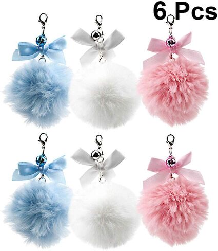 STOBOK 6 Pcs Pompom Cat Teaser with Bell Cat Wand Toy Replacement Refill Funny Kitten Catcher Interactive Toys Pet Supplies for Kitty Cat Puppy (without Stick) in Saudi Arabia