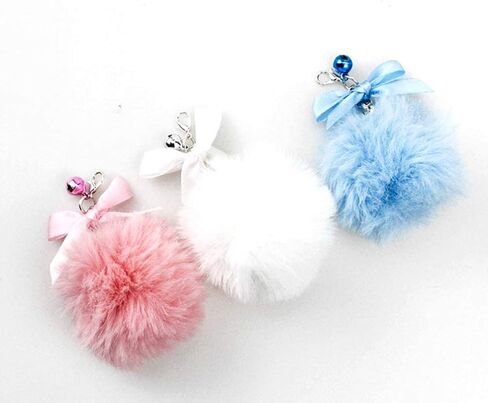 STOBOK 6 Pcs Pompom Cat Teaser with Bell Cat Wand Toy Replacement Refill Funny Kitten Catcher Interactive Toys Pet Supplies for Kitty Cat Puppy (without Stick) in Saudi Arabia