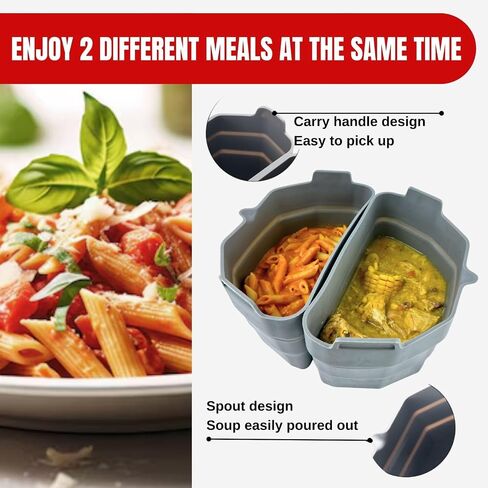 Slow Cooker Silicone Liners - Reusable Crock Pot Silicon Inserts Dividers 6-7 Quart Oval Crockpots | Thermo Shield Leakproof BPA Free in Saudi Arabia