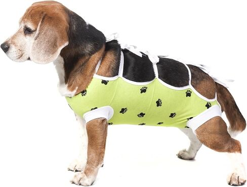 E-Collar Alternative for Cats and Dogs Designed to Protect Abdominal Wounds and Skin Disease. Award Winning and Patented Design Recommended by Veterinarians Worldwide. (Medium, Lime Green) in Saudi Arabia