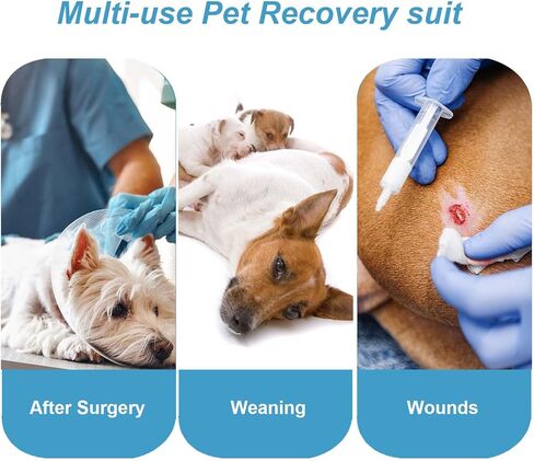 Etdane Dog Recovery Suit After Surgery, Surgical Onesies for Female Male Doggy Pet Long Sleeve Bodysuit Alternative Cone E-Collar S in Saudi Arabia