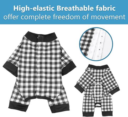 Etdane Dog Recovery Suit After Surgery, Surgical Onesies for Female Male Doggy Pet Long Sleeve Bodysuit Alternative Cone E-Collar S in Saudi Arabia